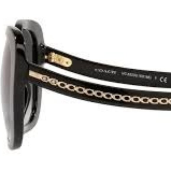 Coach HC8323U C6185 Sunglasses – Black Frame Gradient Dark Grey Lens - Picture 2 of 4